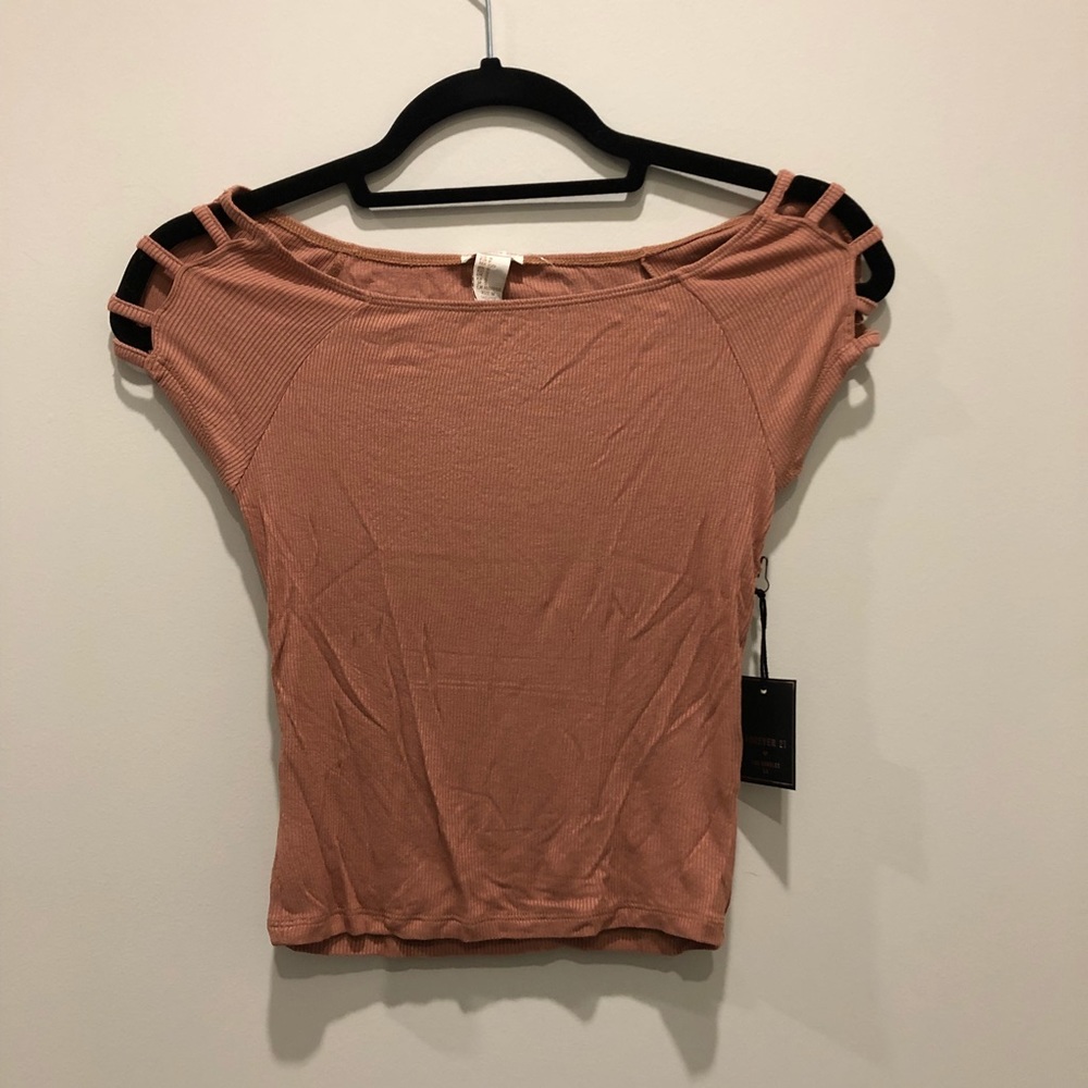 Forever 21 Off the Shoulder Crop Top S